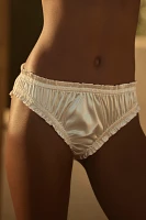 Ruffle Satin Briefs