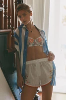 By Anthropologie Floral Embroidered Underwire Bra