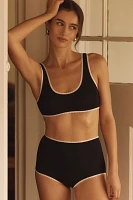 By Anthropologie Lace-Trim Scoop-Neck Bra
