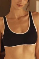 By Anthropologie Lace-Trim Scoop-Neck Bra