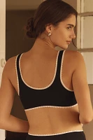 By Anthropologie Lace-Trim Scoop-Neck Bra