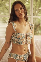 By Anthropologie Pintuck Ruffle Bralette