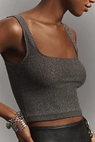 The Hannah Seamless Textured Tank: Lurex Edition