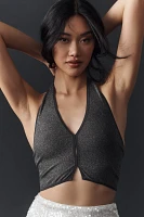 By Anthropologie Seamless Lurex Cropped Tank