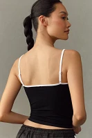 By Anthropologie Seamless Piped Trim Bralette