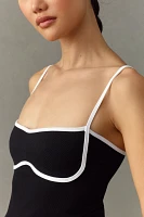 By Anthropologie Seamless Piped Trim Bralette