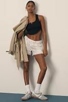 By Anthropologie Seamless Henley Crop Top