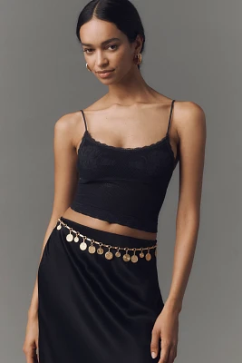 By Anthropologie Seamless Crochet Tank Top