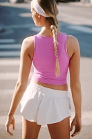 The Reegan Crew-Neck Crop Racerback Seamless Tank Top