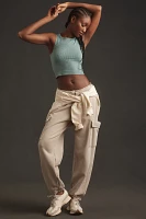 The Reegan Crew-Neck Crop Racerback Seamless Tank Top