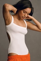 By Anthropologie Ribbed Cotton Bodysuit