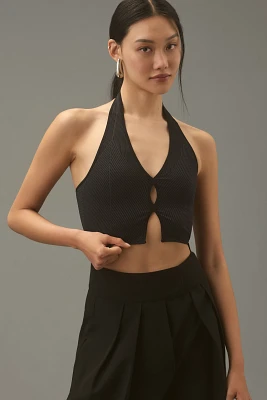 By Anthropologie Seamless Halter Rib Vest