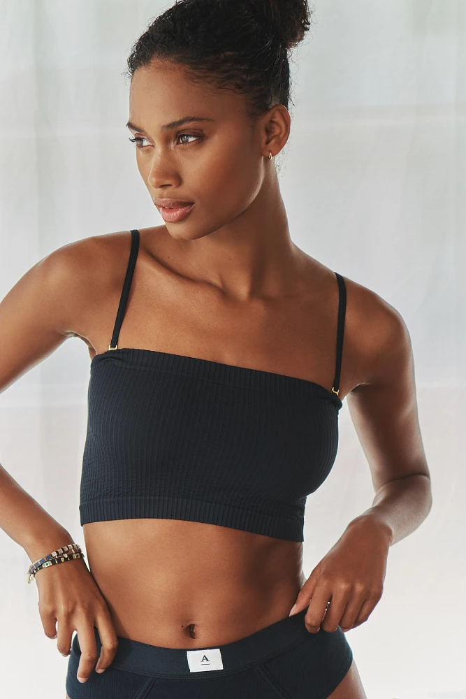 The Reegan Seamless Ribbed Cropped Tube Top