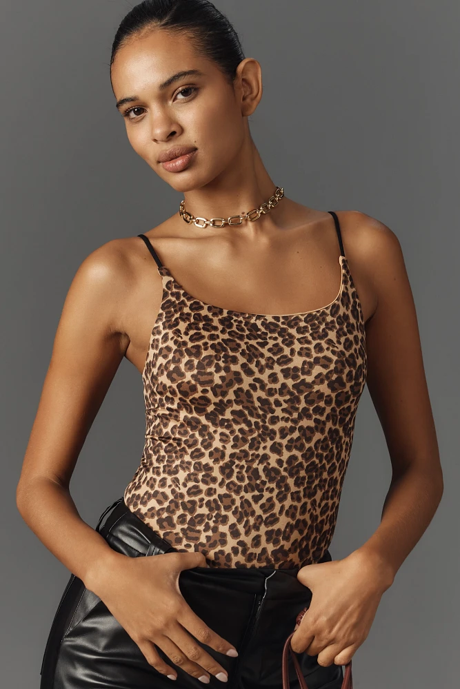 The Renna Seamless Square-Neck Bodysuit: Printed Edition