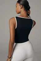 By Anthropologie Sporty Piped Tank Top