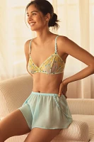 By Anthropologie Embroidered Tap Shorts
