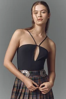 By Anthropologie Strappy Halter Bodysuit