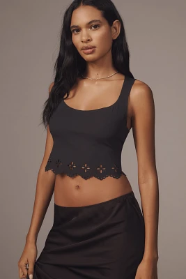 By Anthropologie Seamless Laser-Cut Tank Top