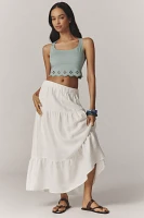 By Anthropologie Seamless Laser-Cut Tank Top