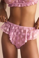 By Anthropologie Mesh Dot Flutter Panty