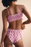 By Anthropologie Mesh Dot Flutter Panty