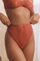 By Anthropologie High-Waisted Lace Briefs