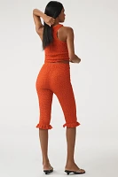 By Anthropologie Popcorn Knit Capri Pants