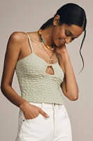 By Anthropologie Popcorn Cut-Out Cami