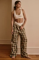 By Anthropologie Flannel Boxer Pants