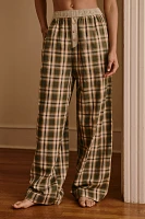 By Anthropologie Flannel Boxer Pants