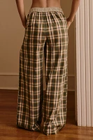 By Anthropologie Flannel Boxer Pants