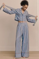 By Anthropologie Cropped Pajama Shirt