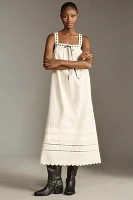 By Anthropologie Scalloped Cotton Nightgown