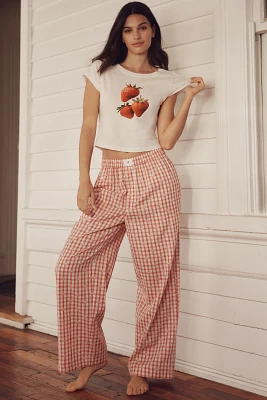 By Anthropologie Jacquard Boxer Pants