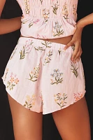 By Anthropologie Mini Floral Sleep Shorts