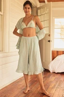 By Anthropologie Ruffle Capri Pajama Pants