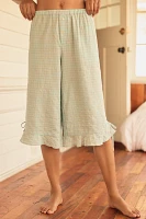 By Anthropologie Ruffle Capri Pajama Pants