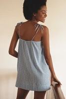 By Anthropologie Gingham Mini Nap Dress