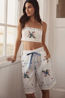 By Anthropologie Embroidered Bermuda Boxer Shorts