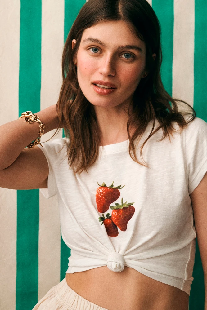 By Anthropologie Graphic Baby Tee