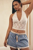 By Anthropologie Eyelet Boxer Shorts