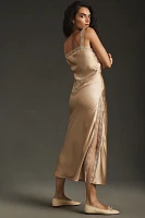 By Anthropologie Lace-Trimmed Reversible Slip Dress