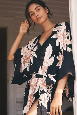 By Anthropologie Long-Sleeve Duster Kimono