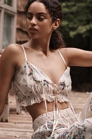 By Anthropologie Handkerchief Crop Tank