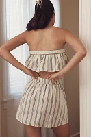 By Anthropologie Stripe Mix Boxer Skirt