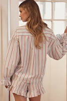 By Anthropologie Long-Sleeve Ruffle Shirt