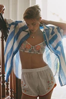 By Anthropologie Embroidered Boxer Shorts