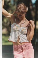 By Anthropologie Embroidered Bralette