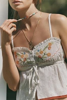 By Anthropologie Embroidered Bralette