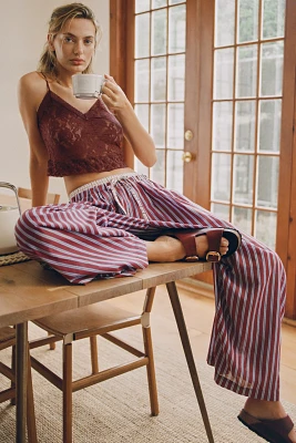 By Anthropologie Mixed Stripe Wide-Leg Pants